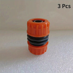 3pcs 1/2 Garden Hose Coupling Plastic Quick Connector 12mm Dark Green Light Gree