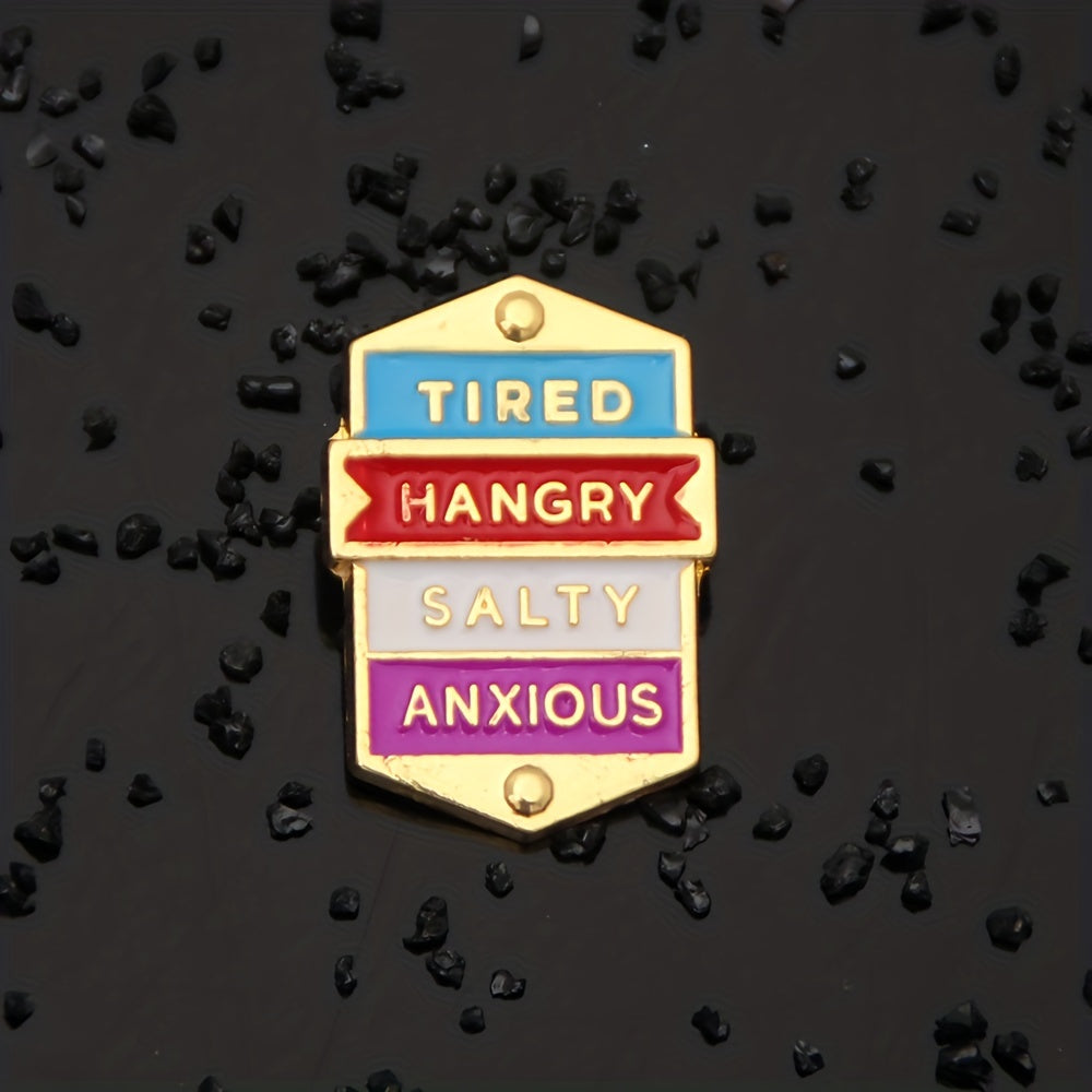 Metal Badge Social Expression Brooch Pin for Men