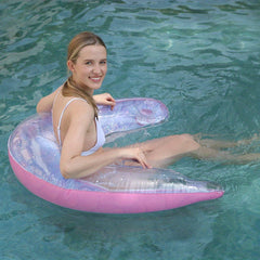 Inflatable Pool Float Chair Adults with Cup Holder Handle Three Colors