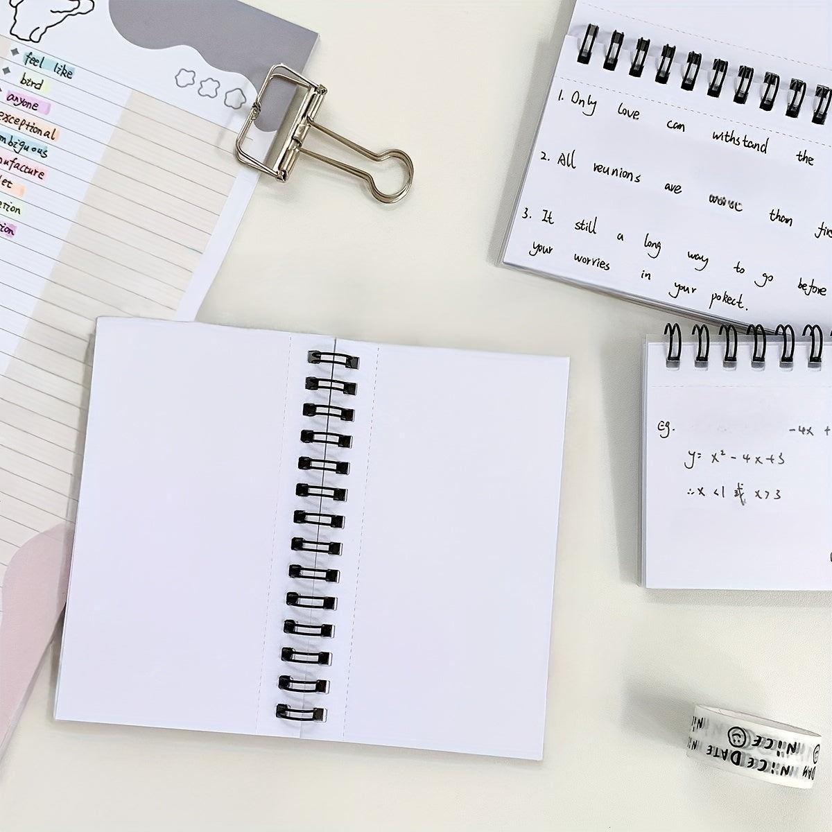 100 Page Spiral Notebook for Students and Office Use