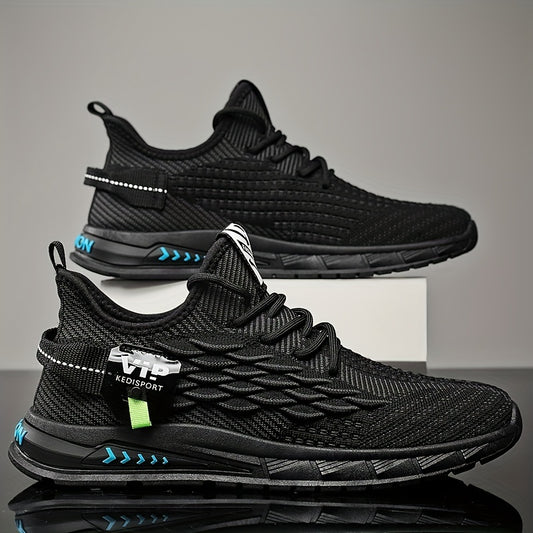 Men's Fish Scale Lace-Up Sneakers Comfortable Walking Shoes
