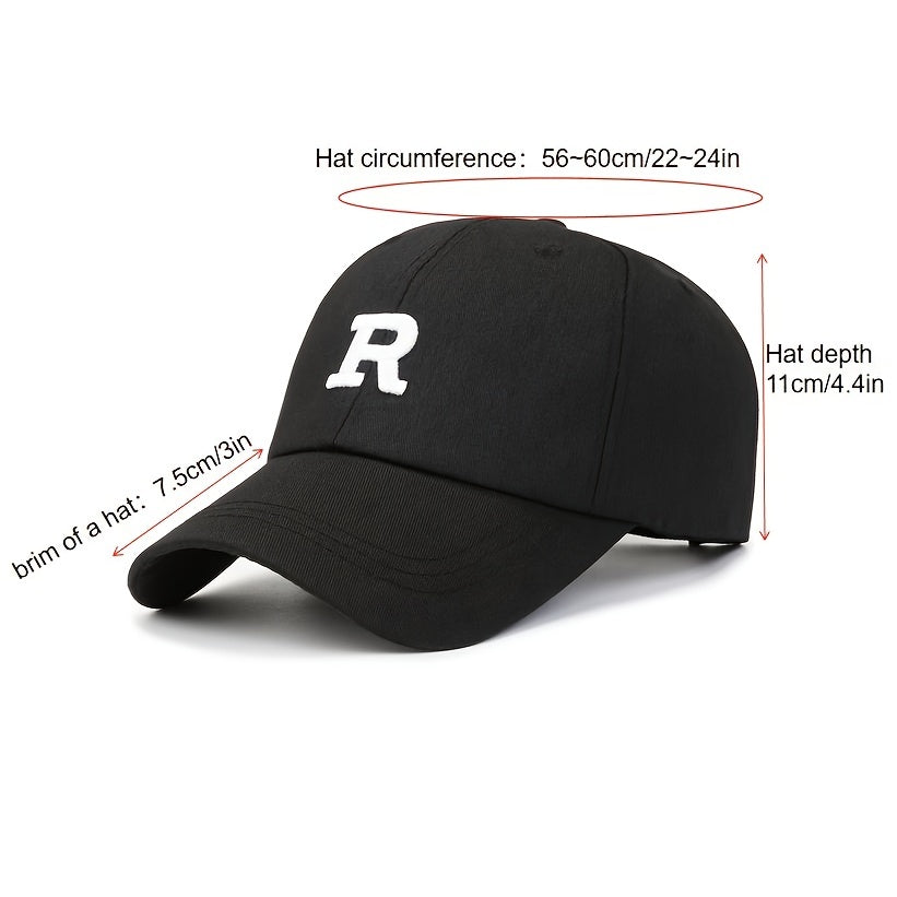 Men's Letter Embroidered Cotton Baseball Cap