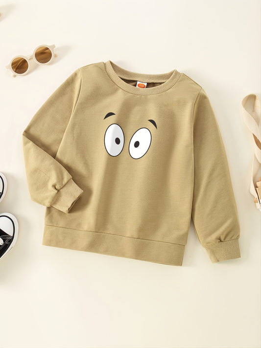 Boys Print Round Neck Sweatshirt
