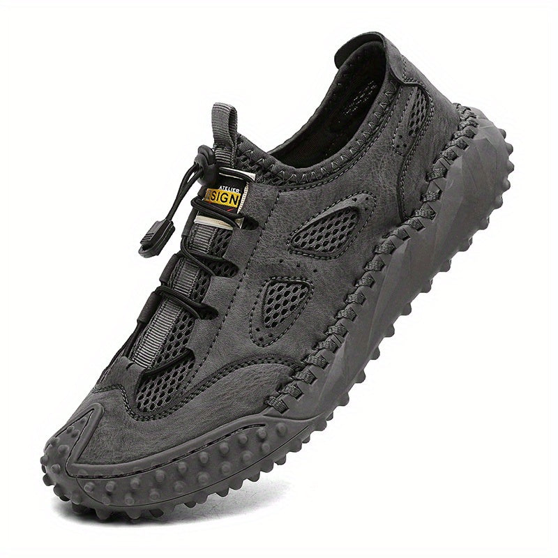 Men's Lace Buckle Walking Shoes Breathable Casual Sneakers