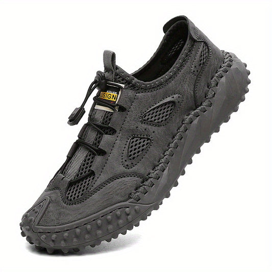Men's Lace Buckle Walking Shoes Breathable Casual Sneakers