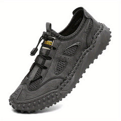 Men's Lace Buckle Walking Shoes Breathable Casual Sneakers