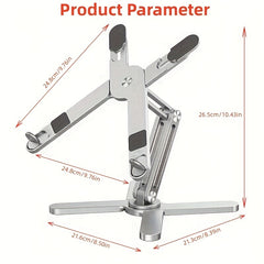 Adjustable Aluminum Laptop Stand, Foldable, Heat Diss