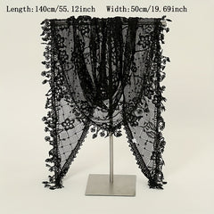 Lace Tassel Triangle Scarf Veil Solid Neck Scarf for Wedding Bride