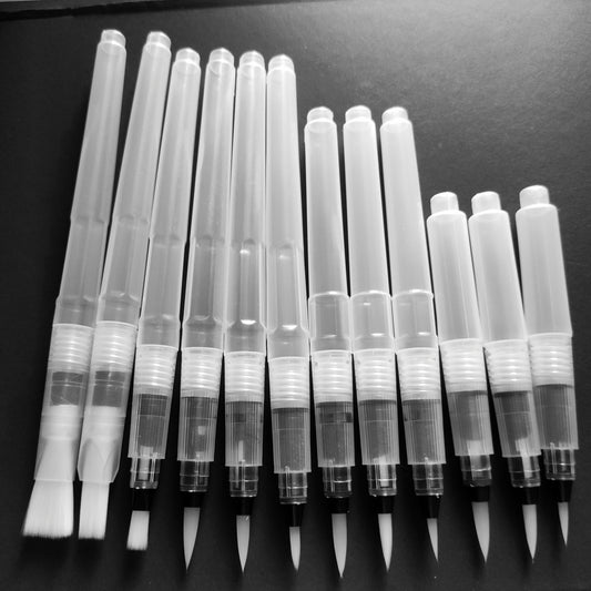 12pcs Watercolor Brush Pen Set Vibrant Colors Easy Refill Portable