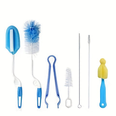 7 Piece Sponge Brush Set for Bottles Glasses Cups & Pacifiers