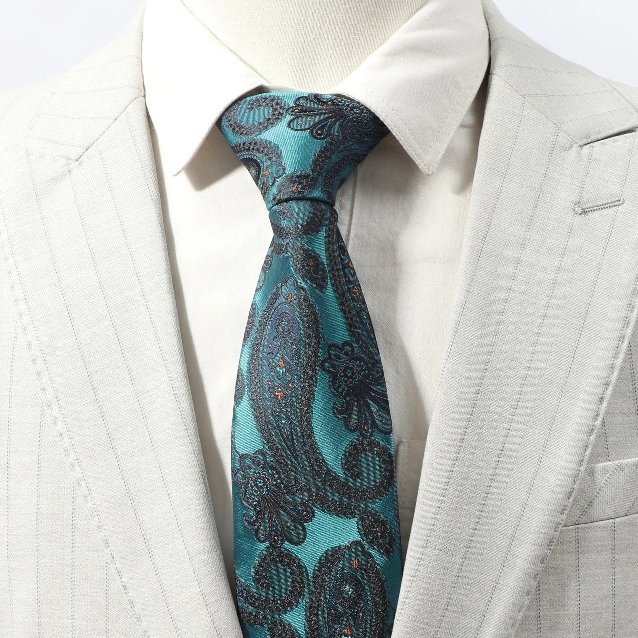 Men's Ethnic Style Cashew Flower Tie