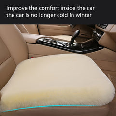 Plush Car Seat Cushion Winter Non-slip Single Seat Model Car Accessory