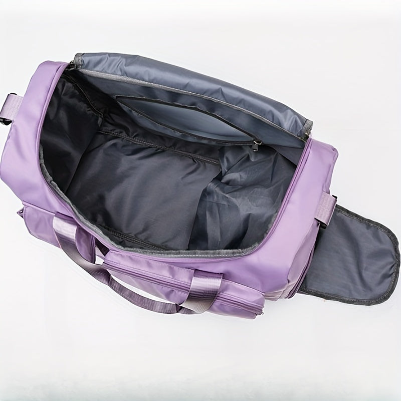 Polyester Sports Duffel Unisex Gym Bag with Wet Dry Compartment