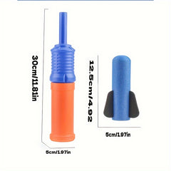 Hand Powered Rocket Launcher Toy Outdoor Fun Prank Gag Gift Durable