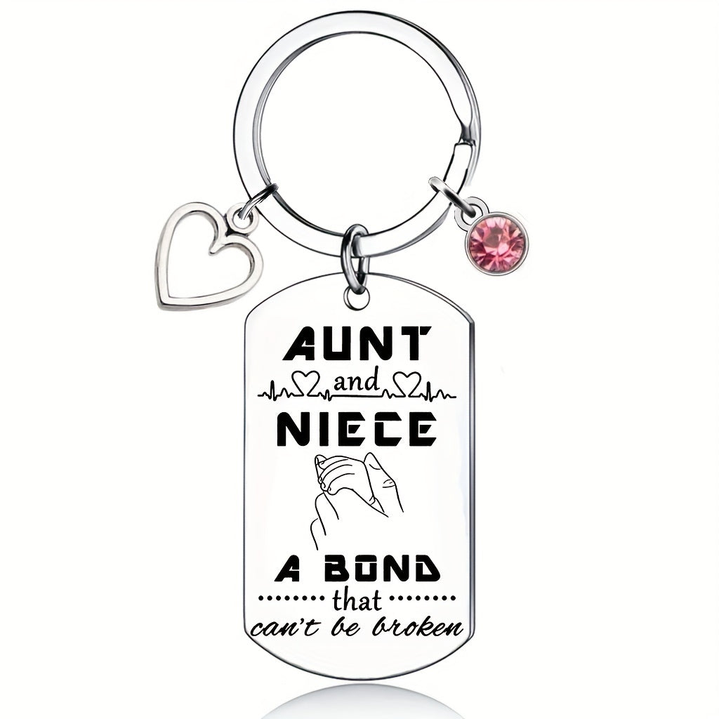 AUNT NIECE NEPHEW A Bond That Can't Be Broken Keychain Gift