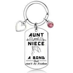 AUNT NIECE NEPHEW A Bond That Can't Be Broken Keychain Gift