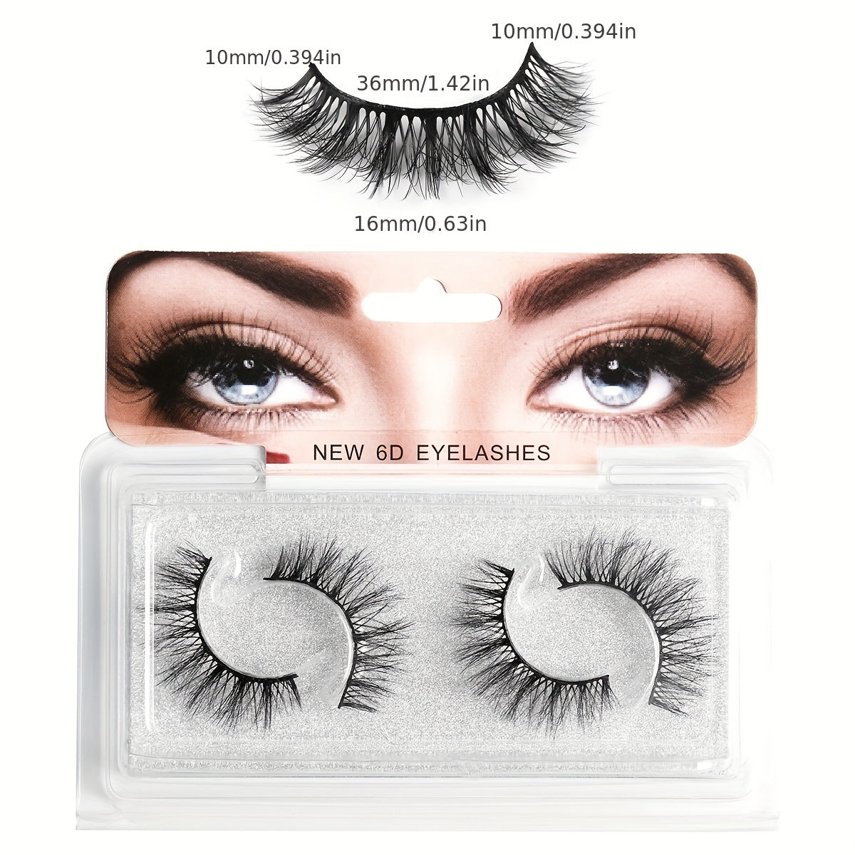 5D Cross False Eyelashes High Faux Mink Long Messy Eyelashes