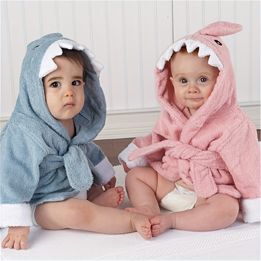 Soft Baby Hooded Towel Robe for Kids 0-9 Months