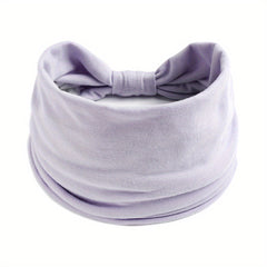 Solid Stretchy Wide Headband for Women Yoga Running