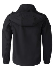 Men's Outdoor Windbreaker Jacket Hooded Waterproof Warm Climbing Jacket
