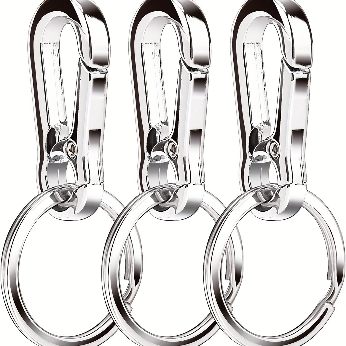 3pcs Metal Keychain Organizer For Car Key Finder For Men
