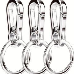 3pcs Metal Keychain Organizer For Car Key Finder For Men
