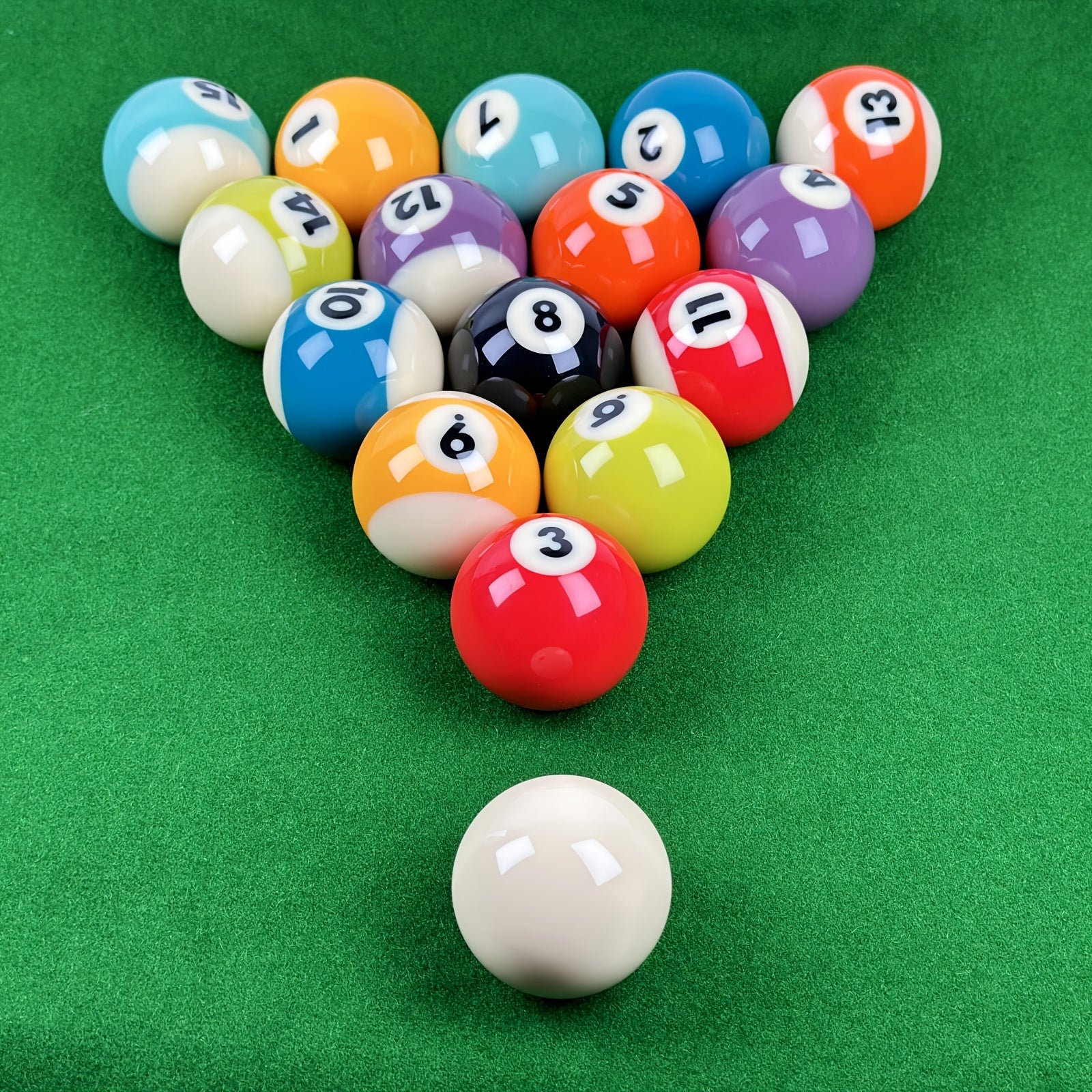 1pc Billiard Set With 16 Table Balls 2 1 4 Regulation Size Bright
