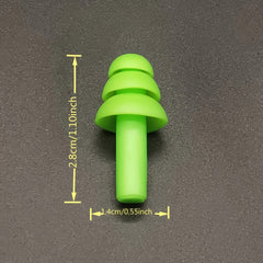 5 Pairs Reusable Silicone Earplugs with Storage Box