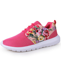 Floral Print Running Shoes Soft Sole Sneakers Comfortable Fashionable