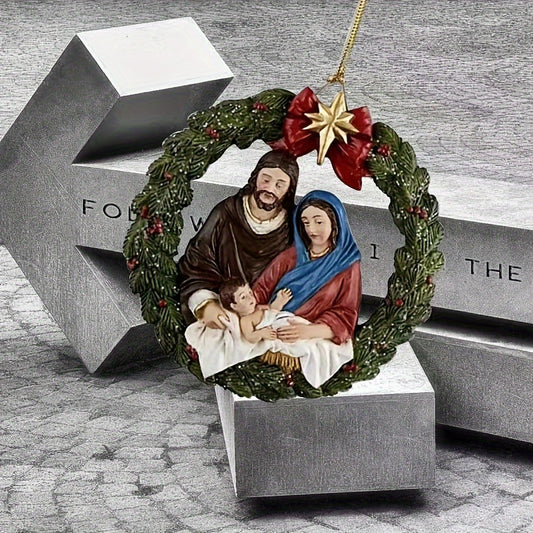 Jesus Birth Christmas Tree Decoration Pendant Home Decoration Gift