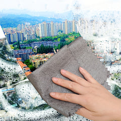 1pc Thickened Microfiber Window Glass Wipe Towel for Home Boat Car