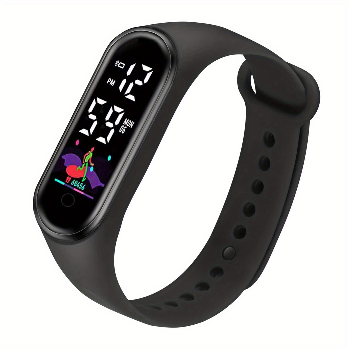 Kids LED Wristband Watch Girls Students Sporty Electronic Timepiece