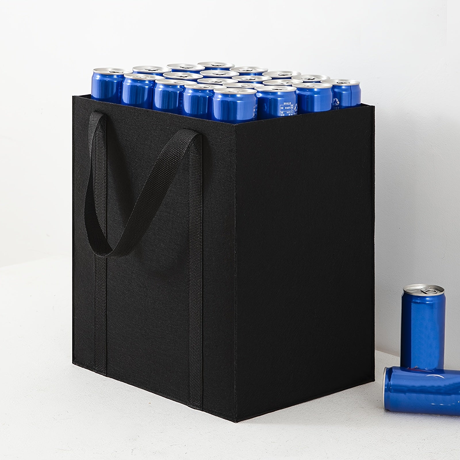 Large Capacity Felt Shopping Bag Storage Bag With Double Handle