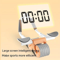Ab Exercise Roller with Elbow Support and Timer