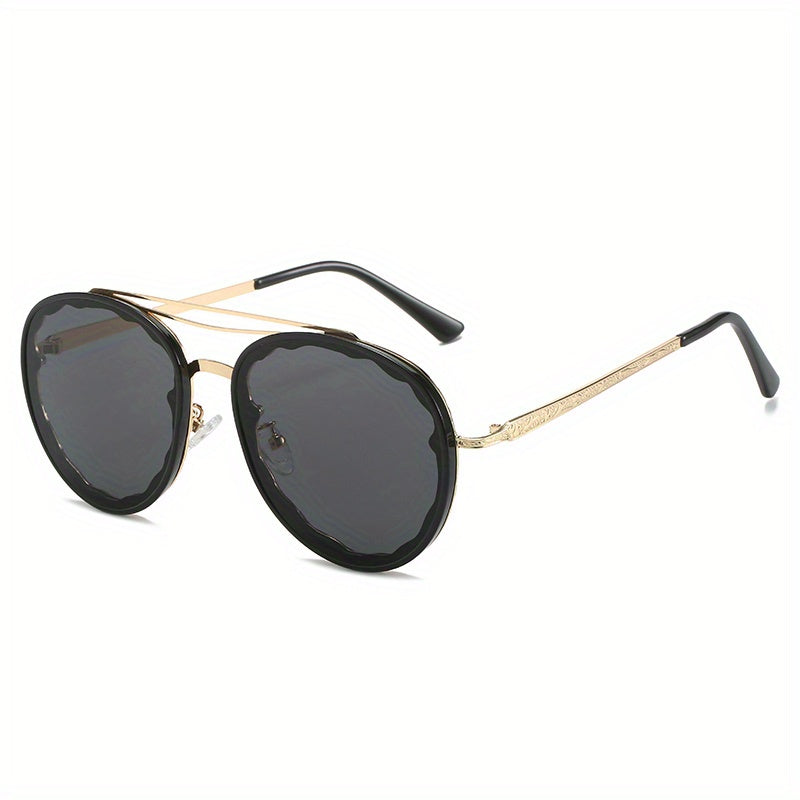 Round Ombre Sunglasses UV400 Metal Glasses