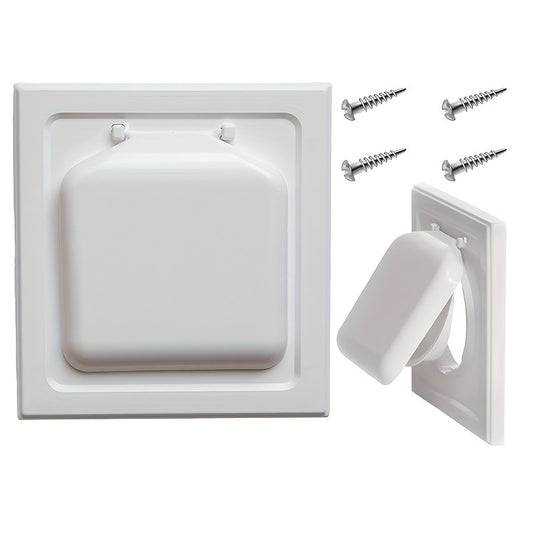 Outdoor Dual Door Dryer Vent Cover 10-16 cm UV Resistant Plastic