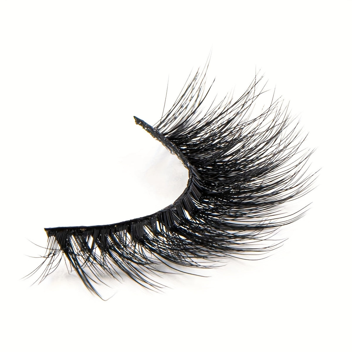 7 Pairs Full Strip Thick Curling False Eyelashes 15mm Fluffy Wispy Daily Lashes