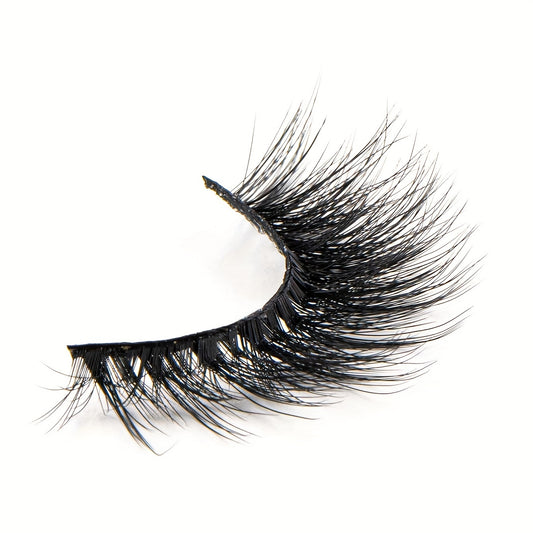 7 Pairs Full Strip Thick Curling False Eyelashes 15mm Fluffy Wispy Daily Lashes