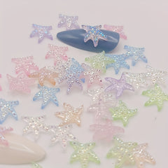 Mixed Mini Starfish Resin Figurine Crafts Ornament Set Ages 14
