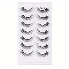 7 Pairs Natural-Looking False Lashes for Makeup Bulk