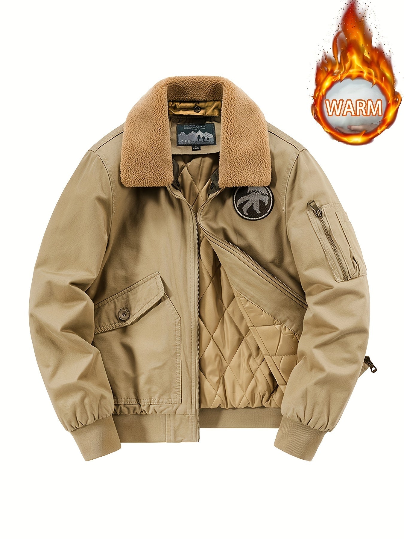 Men's Waterproof & Windproof Jacket With Detachable Lining