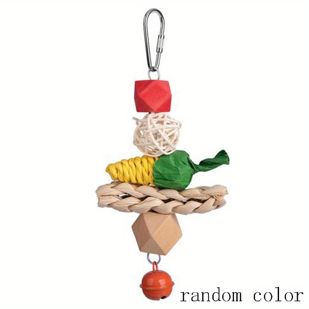 Bird Swing & Chewing Hanging Toy for Parakeets & Cockatiels