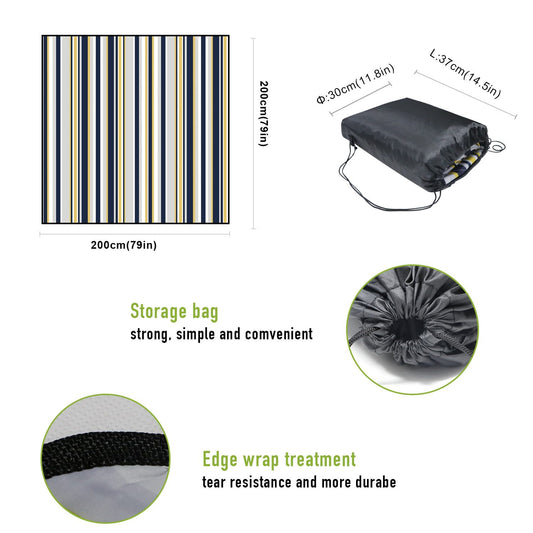 Waterproof Outdoor Picnic Blanket Folding Mat For Park and Beach Camping