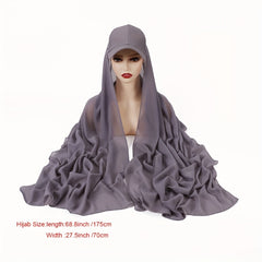 Chiffon Scarf Baseball Cap 2 Piece Set Breathable Sun Proof Hat