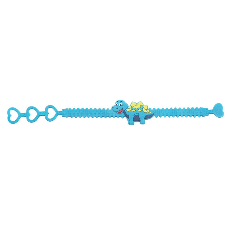 12 Pack Silicone Dinosaur Hand Straps for Kids
