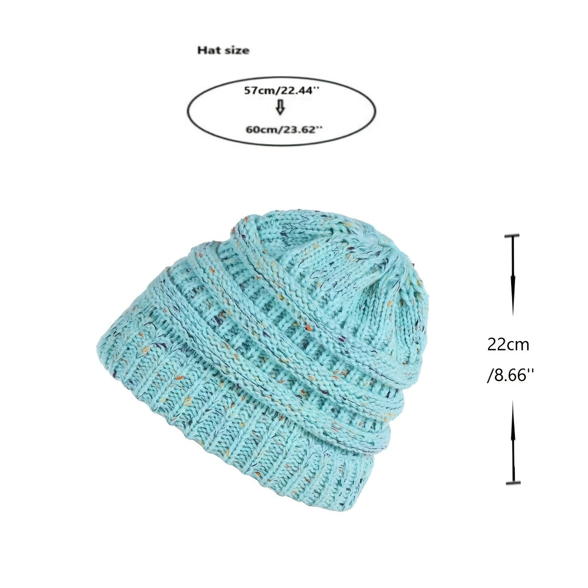 Women's Knitted Beanie Hat Warm Slouchy Cap For Winter Lightweight