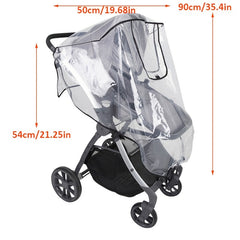 Universal Stroller Rain Cover Waterproof Windproof Dustproof & Snow Proof