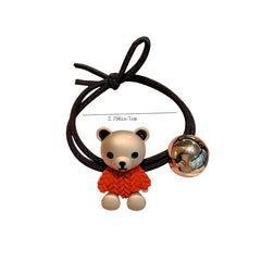Metal Knot Hair Tie for Women - Bear Rubber Band Hair Rope