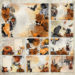 Halloween Pattern Paper DIY Photo Album Scrapbook Journal Material Paper