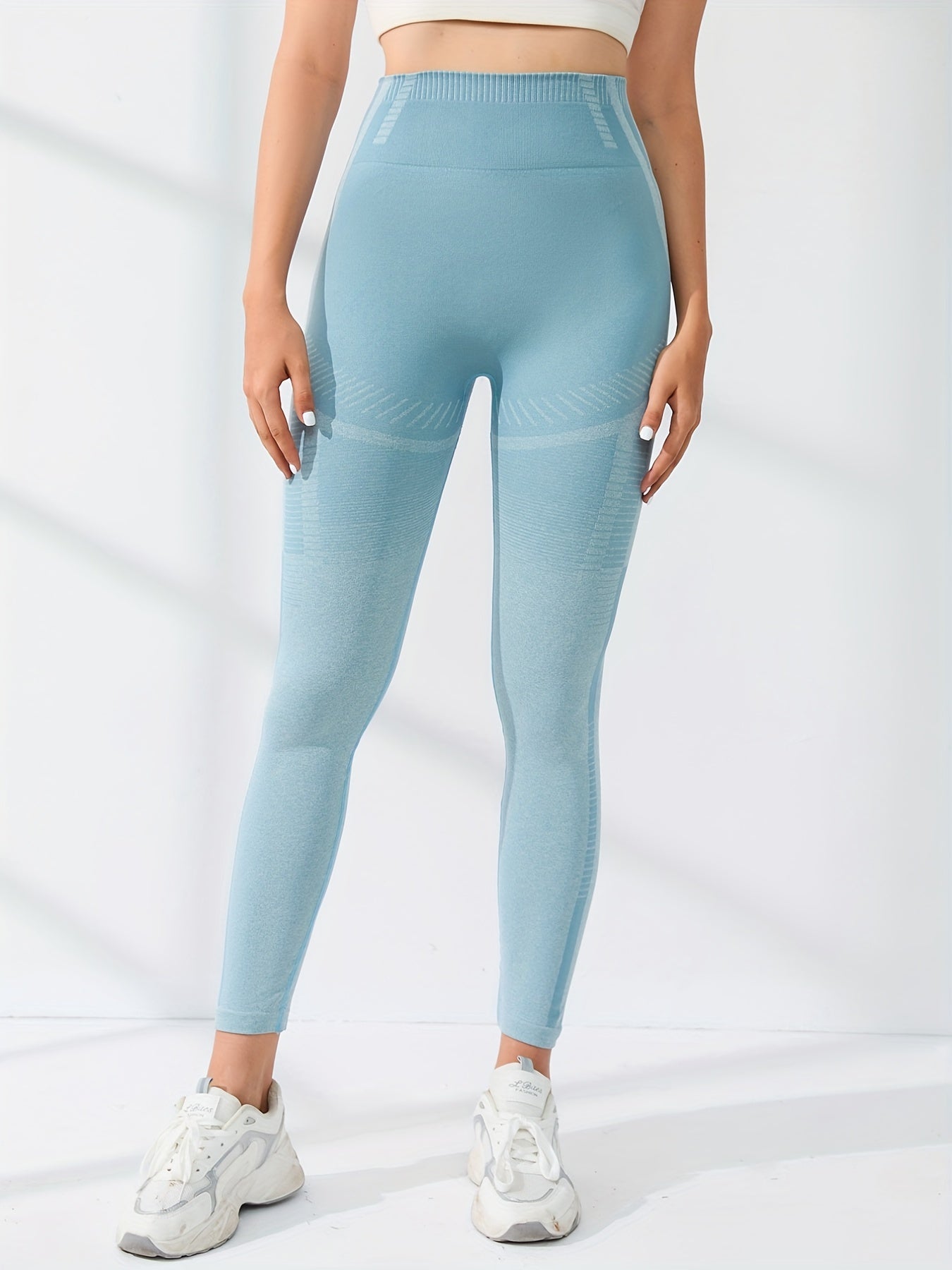 Seamless High Waisted Yoga Pants Elastic Butt Lifting Sports Leggings